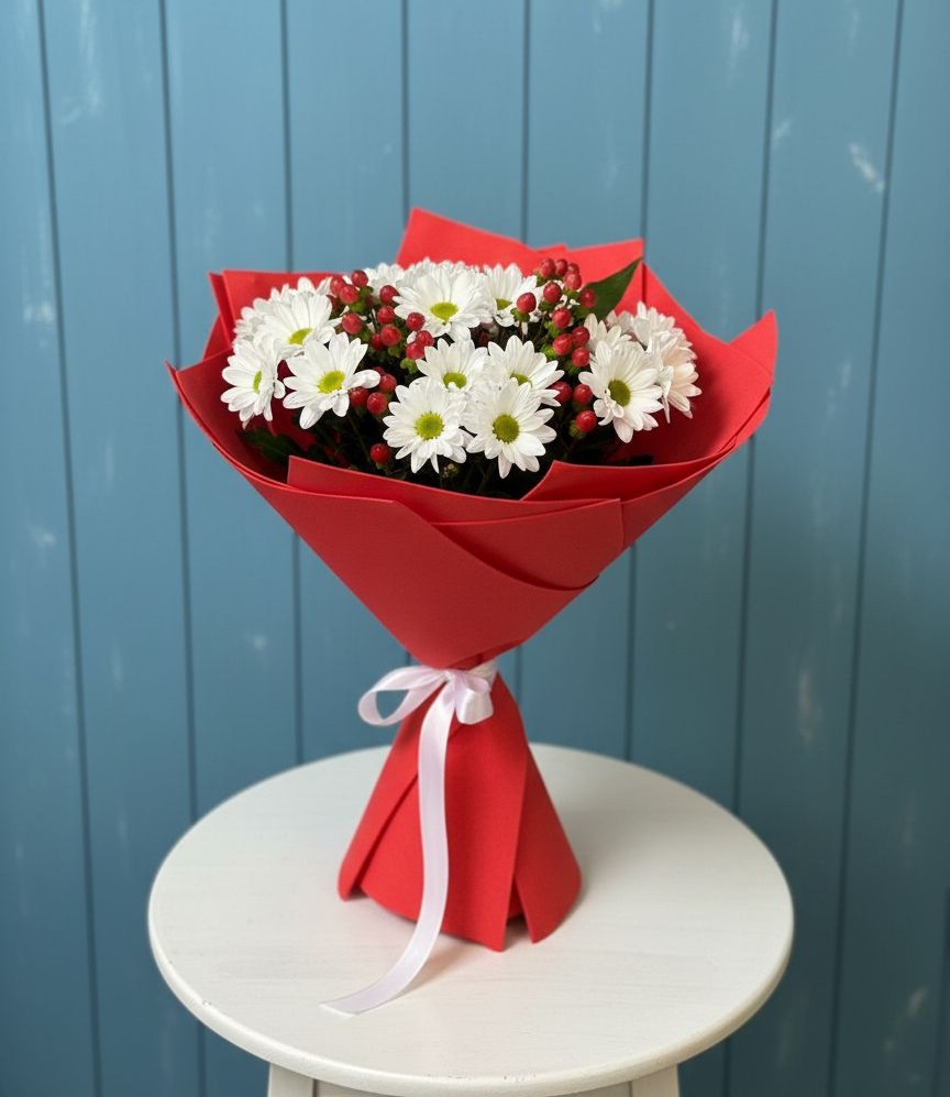 Букет цветов из: Хризантемы в Заречье