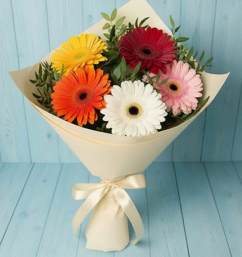 Букет цветов из: Герберы в Заречье