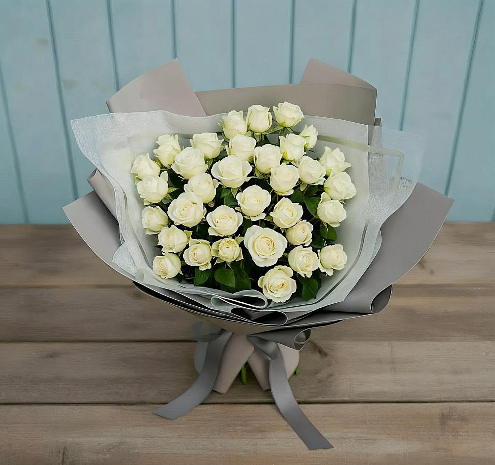 Букет Белоснежная нежность в Заречье