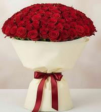 Букет 101 Красная роза Милано в Заречье
