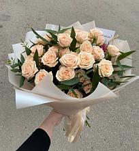 Букет Кремовые розы Латте в Заречье