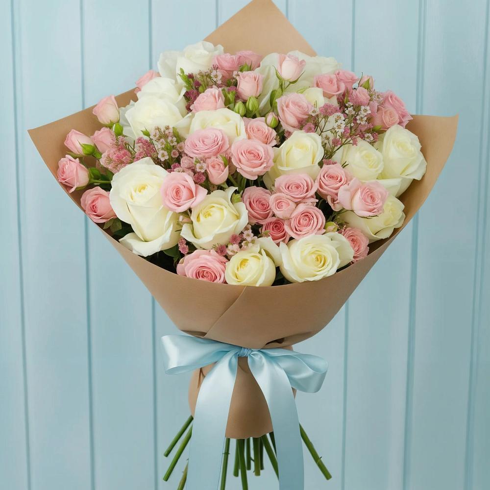 Букет цветов из: Розы в Заречье