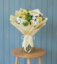 Букет цветов из:  Хризантемы и Розы в Заречье