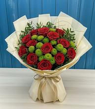 Букет цветов из:  Розы и Хризантемы в Заречье