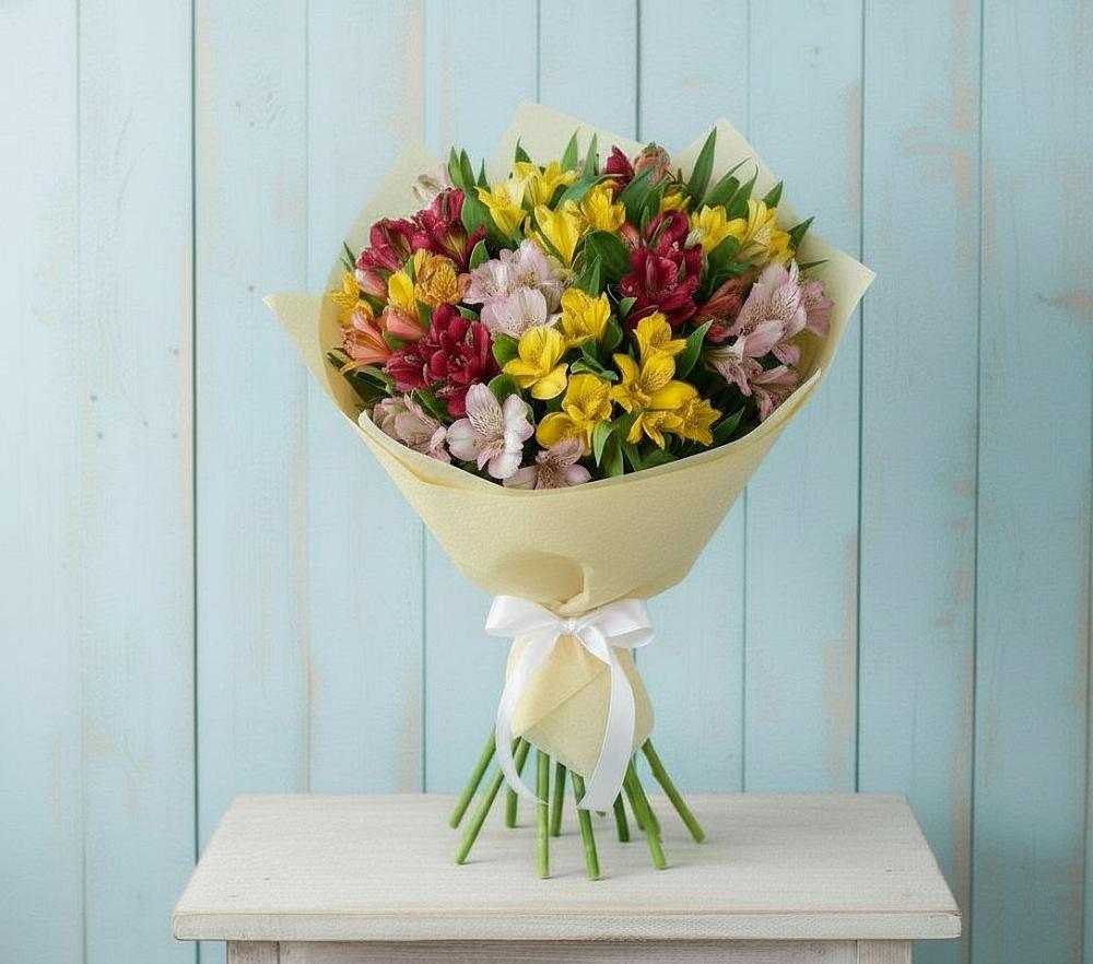 Букет цветов из: Альстромерии в Заречье