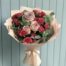 Букет цветов из:  Гвоздики и Розы в Заречье
